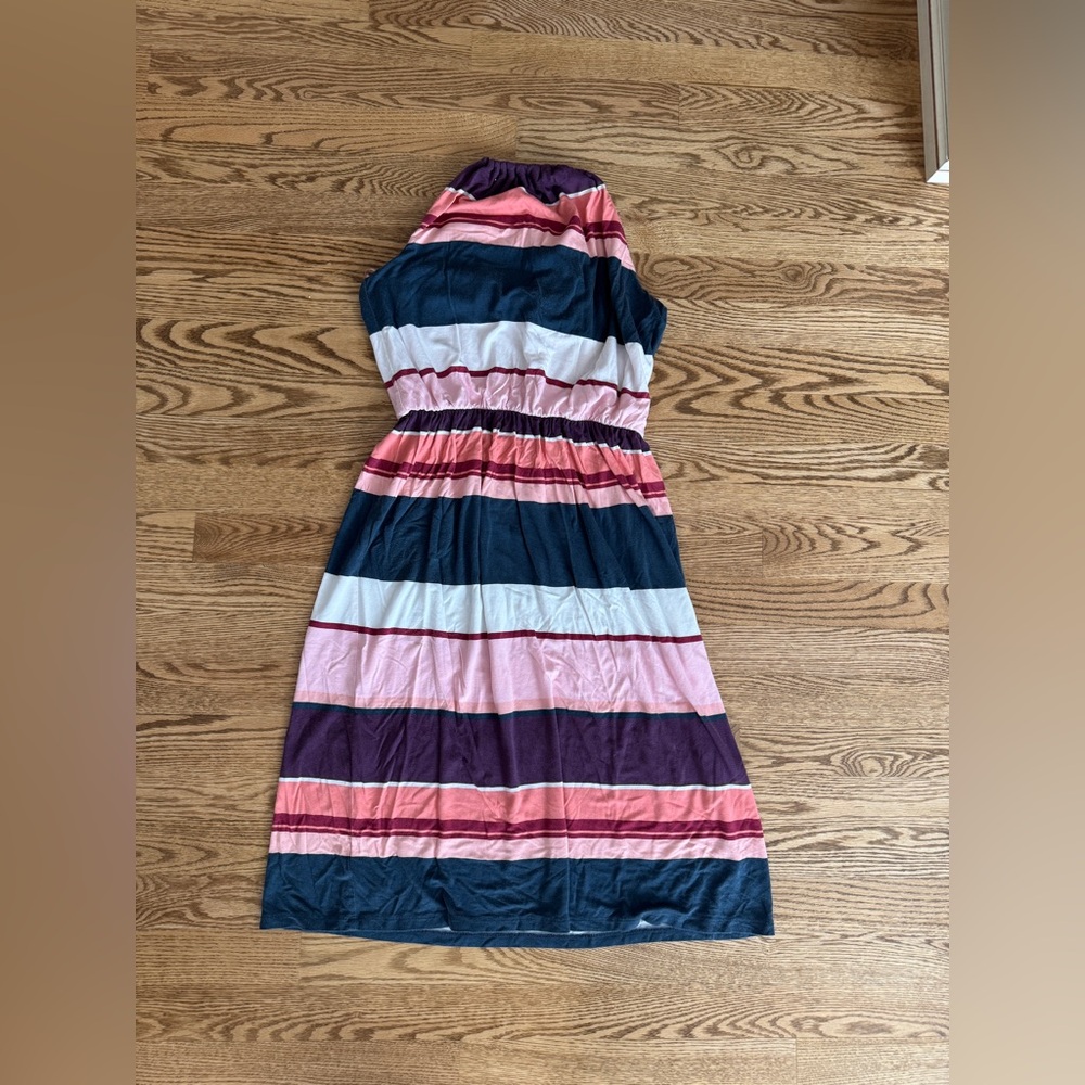 LOFT striped halter dress. Size XS